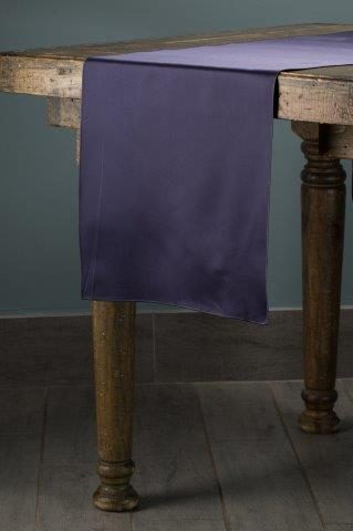 Matte Lamour Navy table runner